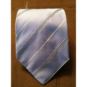 NWT BANANA REPUBLIC MENS NEW BLUE 100%SILK WIDE STRIPED NECKTIE WIDTH:3 3/4"